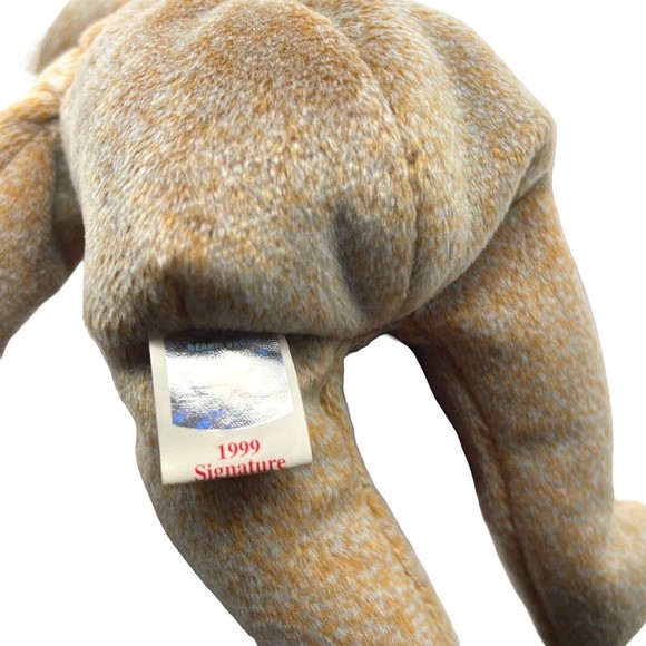 TY Beanie Baby Babies 1999 SIGNATURE TEDDY Brown Bear Heart Vintage RETIRED - Picture 8 of 9
